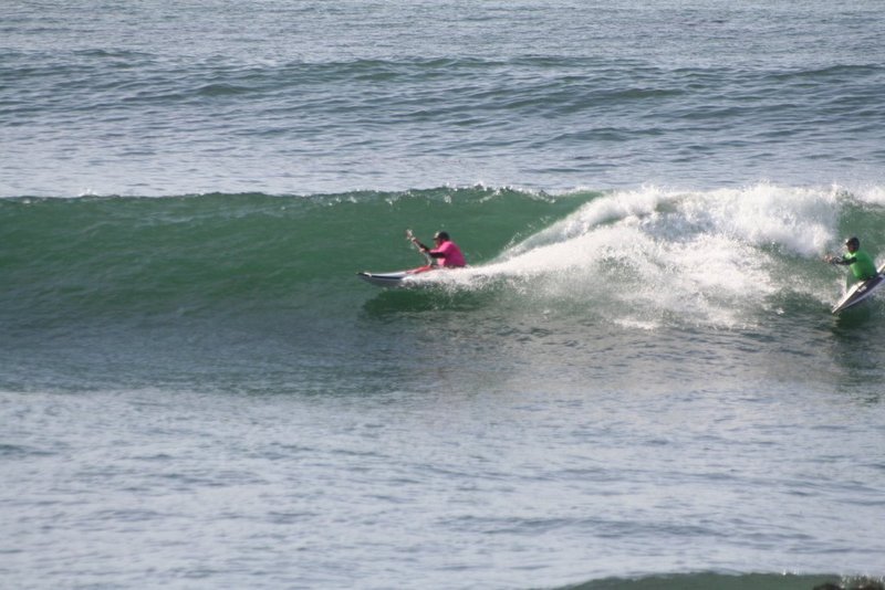 I accidentally dropped in on Dessie. didn't see him soon enough, tried to get off the wave and failed... Doh.